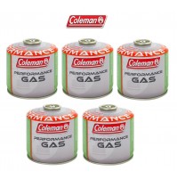 BOMBOLETTA CARTUCCIA GAS COLEMAN c300 performance FILETTO 240 g GAS * 5 PEZZI *