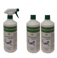 Detergente per mani spray - elimina i batteri - 3 bottiglie + 1 erogatore Tigger