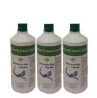 Detergente per mani spray - elimina i batteri - 3 bottiglie da 1 litro