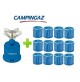 FORNELLO FORNELLINO GAS CAMPING STOVE 206 S 1230 W CAMPINGAZ + 12 CARTUCCE C206