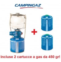 LAMPADA A GAS LUMOSTAR PLUS PZ CAMPINGAZ + 2 CARTUCCE A GAS DA 450 GR INCLUSE